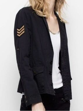 Zadig & Voltaire Black Military Jacket
